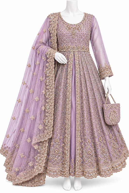 Lavender Dream Embroidered Formal Dress