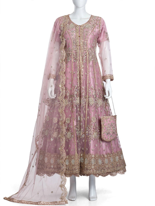 Embellished Open Front Maxi Set